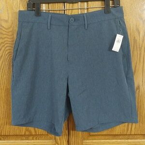 Old Navy NWT Men's Size 32 Active Stretch Tech Chino Shorts Blue 8" Inseam